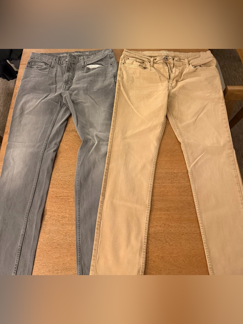 Men's Bundle Slim Fit Jeans - Gray and Beige Colors